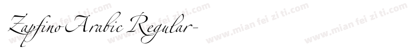 Zapfino Arabic Regular字体转换